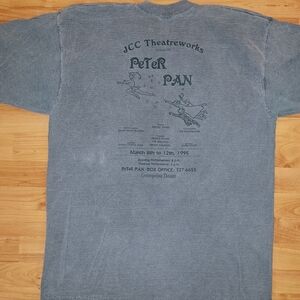 Rare Peter Pan Gray Promo Tee Ottawa Centrepointe Theatre 1995 - XL